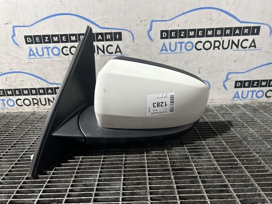 Oglinda stanga BMW X5 E70 Facelift 2010 - 2013 4 Usi ALB (1283) Rabatabile Rabatabil