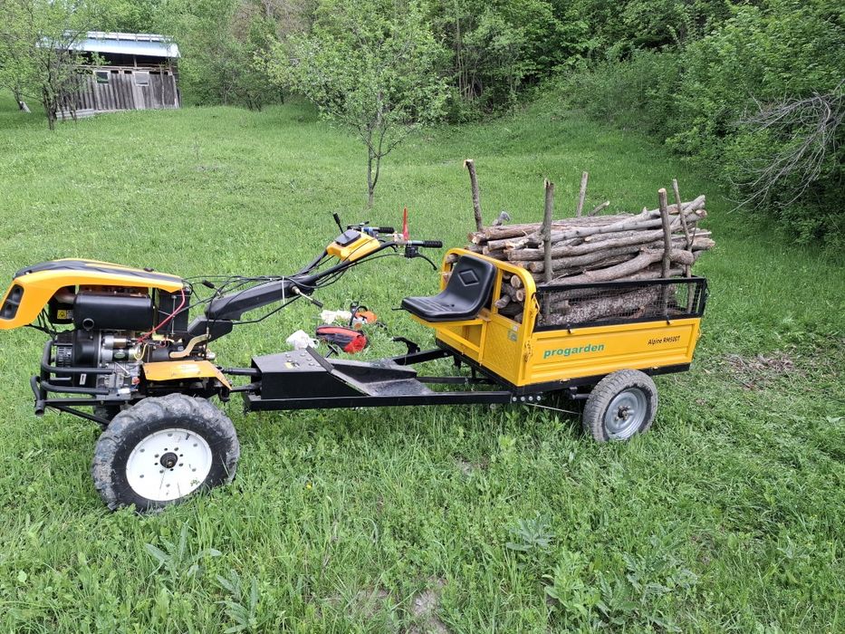 Motocultor    ProGarden  Campo 1273  cu remorca 4×4 alpine RM500T
