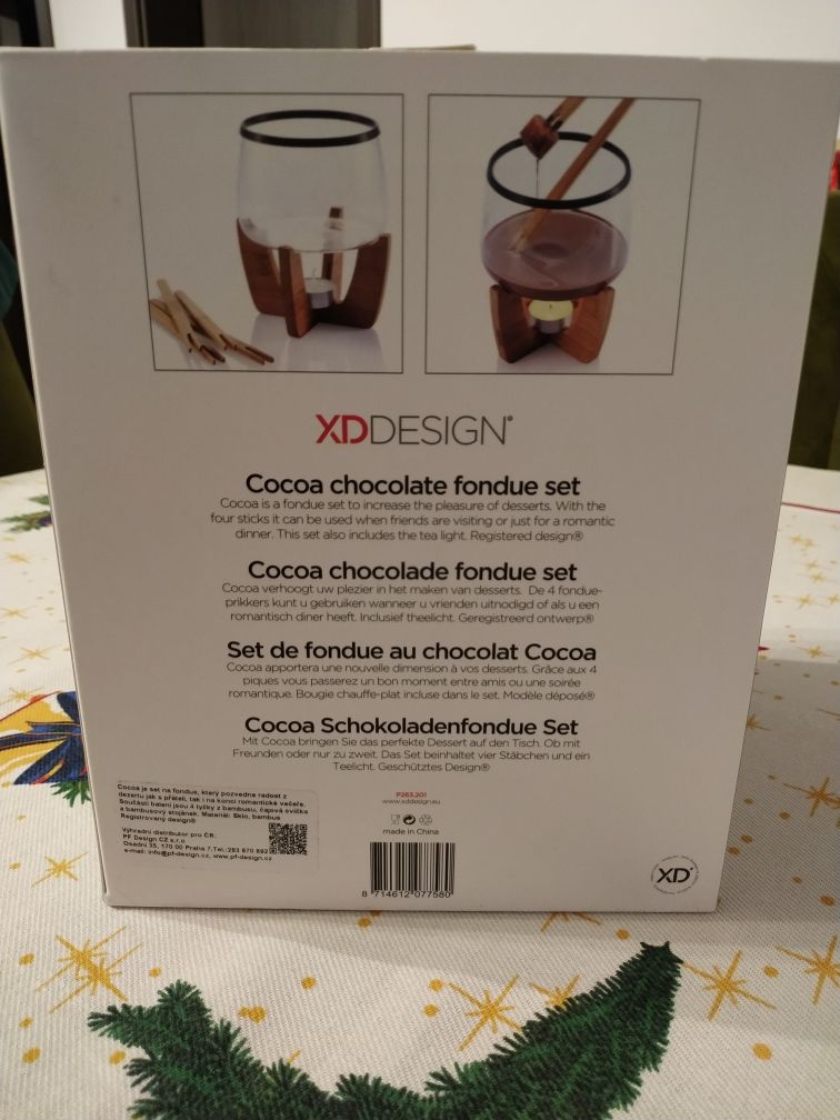 Set fondue pentru ciocolată XD Design 1L