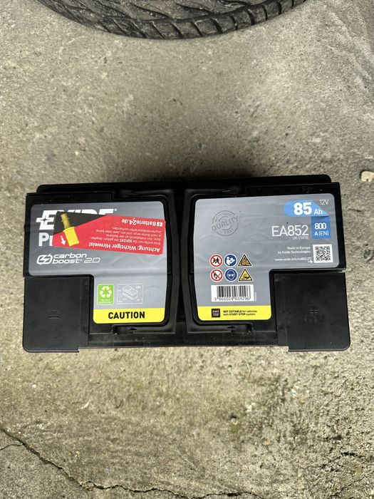 Vând baterie EXIDE Premium 85 Ah  800 A În stare perfectă Nouă