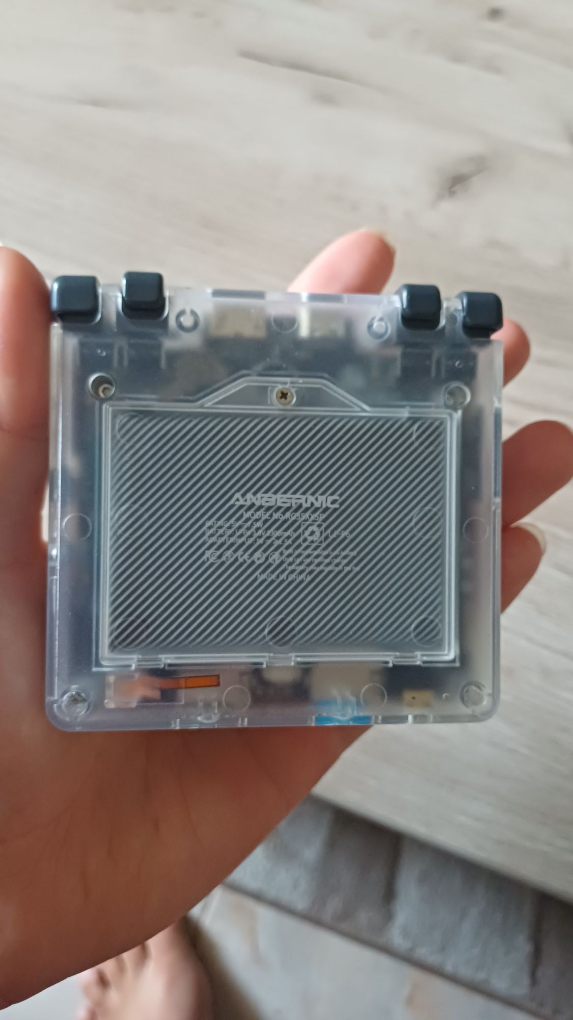 Anbernic RG35XXSP Transparent White