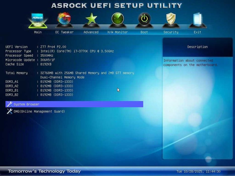 Дъно Дънна платка ASRock Z77 Pro4 LGA 1155 DDR3 OVERCLOCK