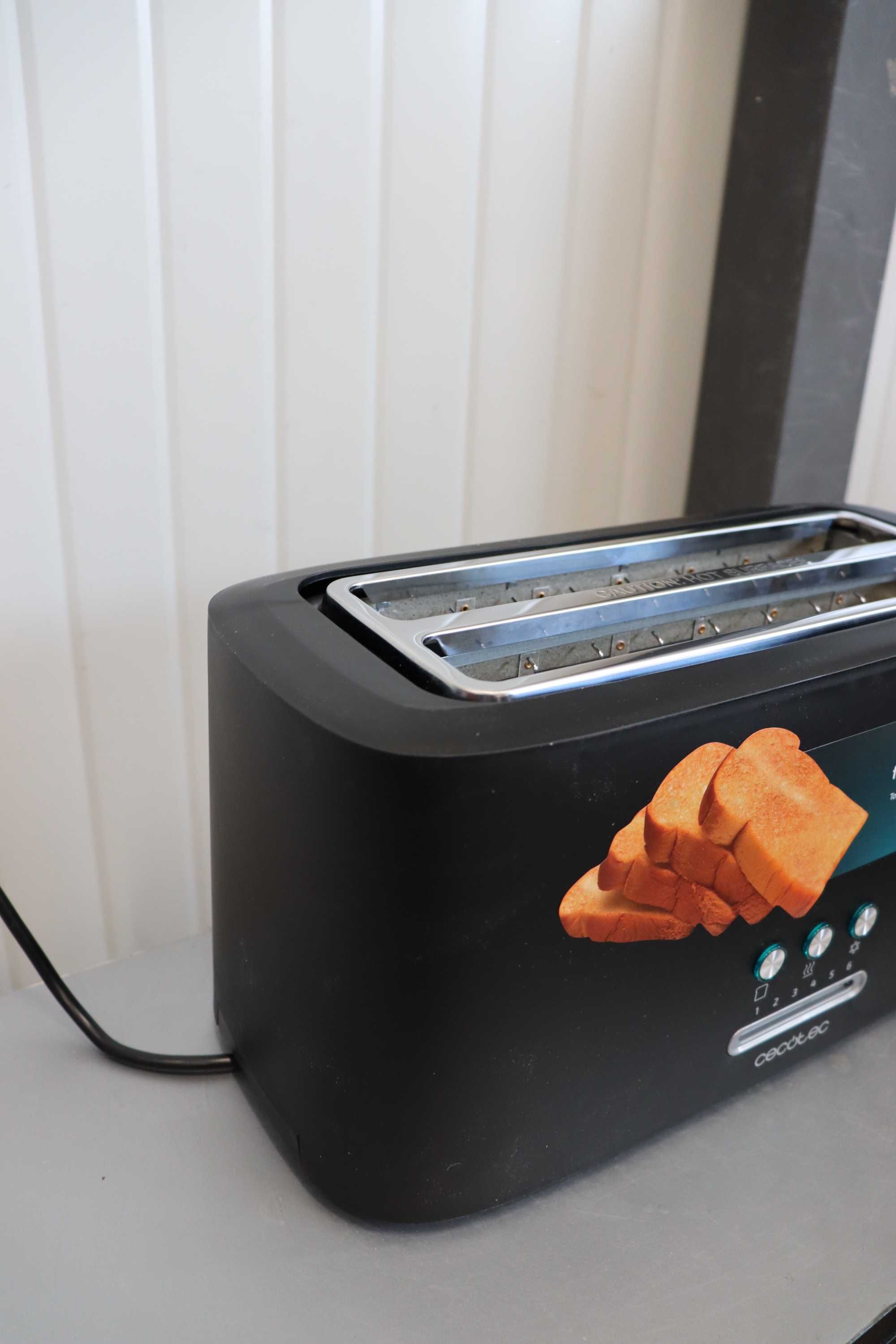 Тостер Cecotec Toast&Taste 16000, екстра двоен, 1630W, лек ДЕФЕКТ
