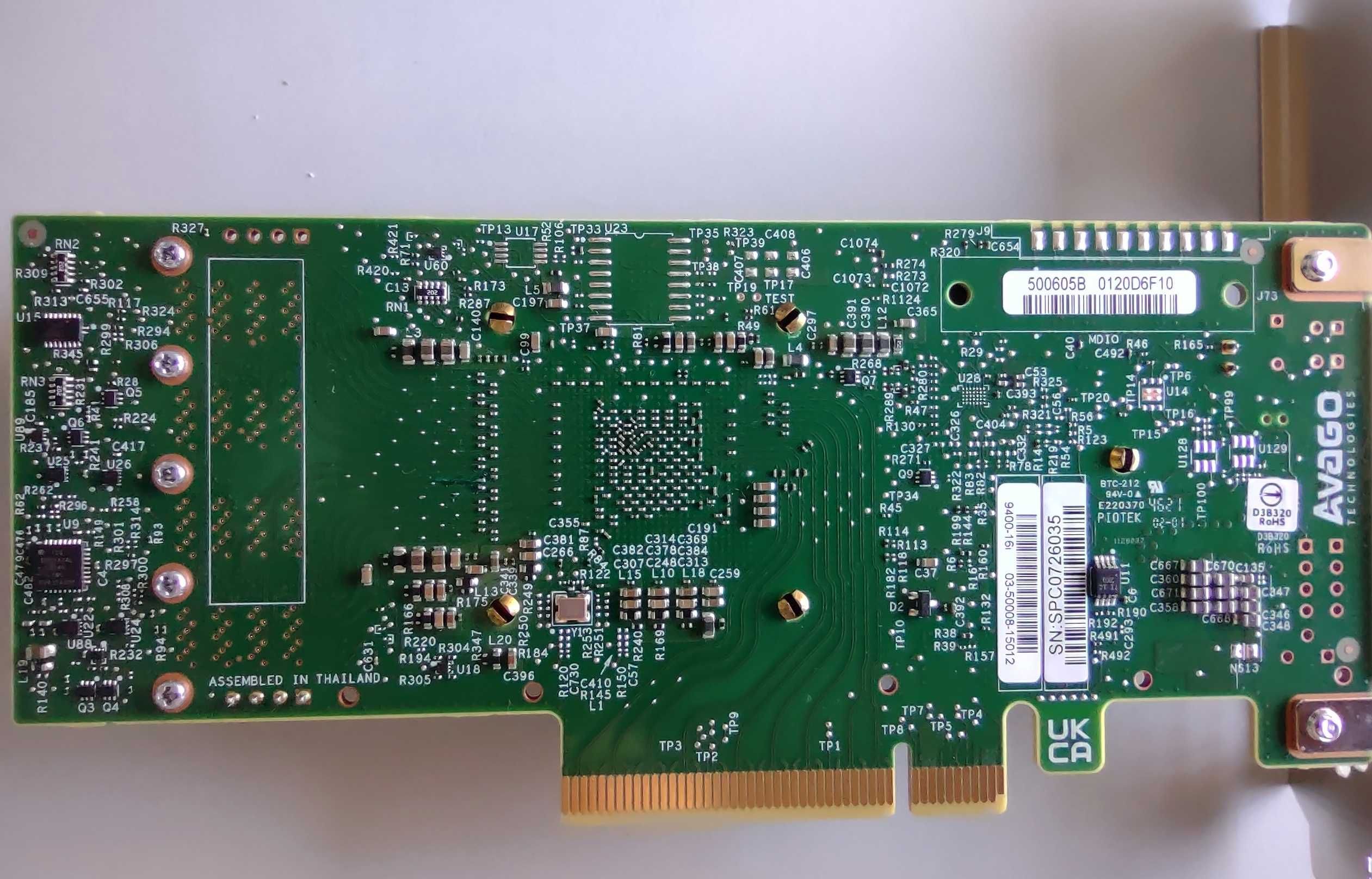 Контролер Broadcom/Avago SAS9400-16i JBOD SAS SATA NVMe 16порта ITmode