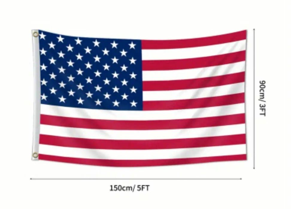 Steaguri Romania, SUA si Uniunea Europeana dimensiuni mari