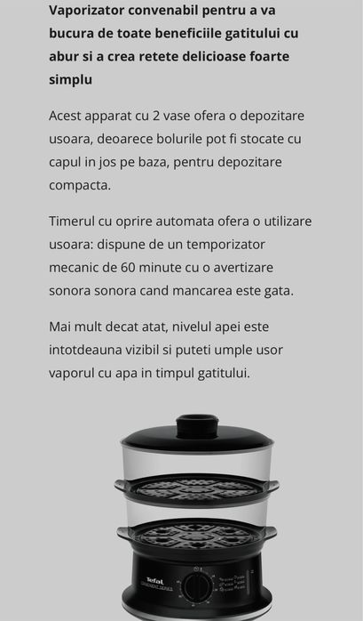 Airfryer Tefal , negru