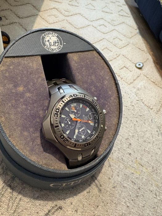 Ceas Citizen Eco-Drive Aqualand Titanium Chronograph - RAR - cutie