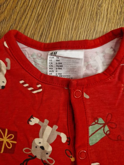 Pijama salopeta Craciun bebe