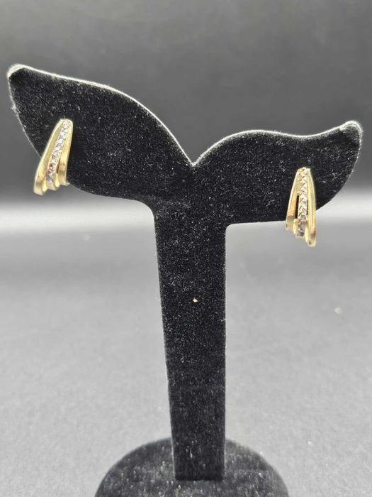 Hope Amanet P5-Cercei din Aur galben cu alb 14k-585 ,2.66 Gr