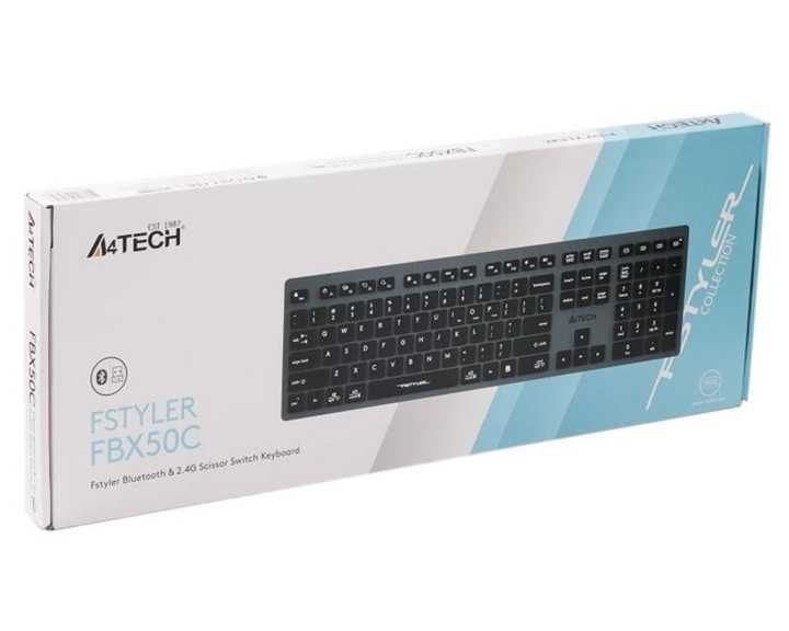 Беспроводная клавиатура A4Tech FBX50C в двух разных цветах