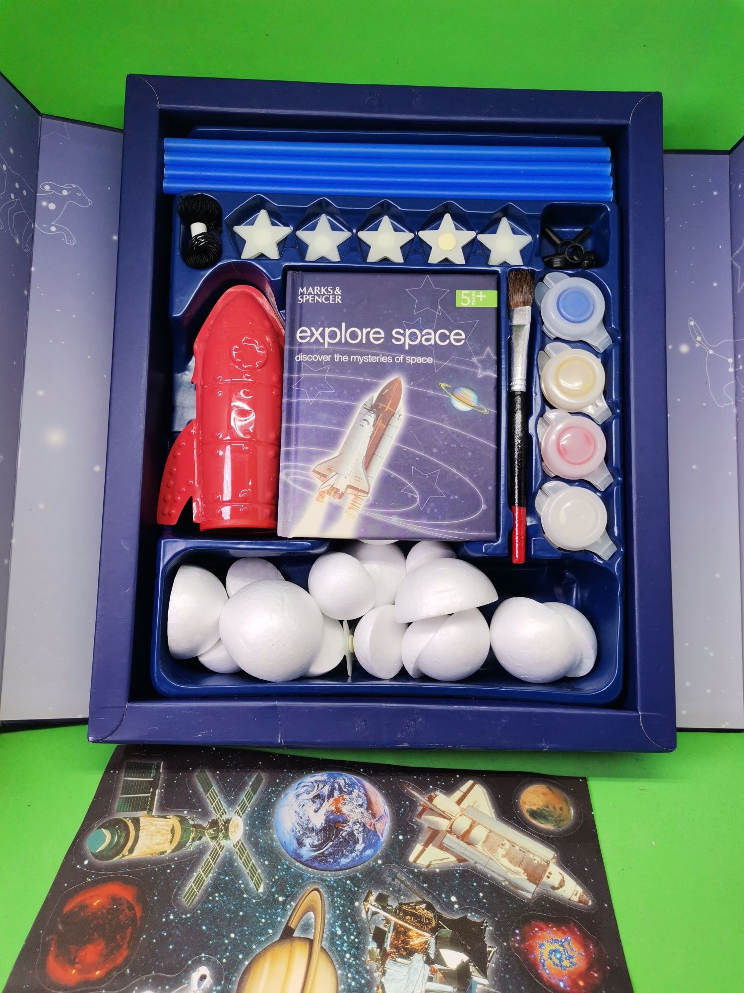 Joc spațial de construcție și educativ Explore Space. Kit de asamblare