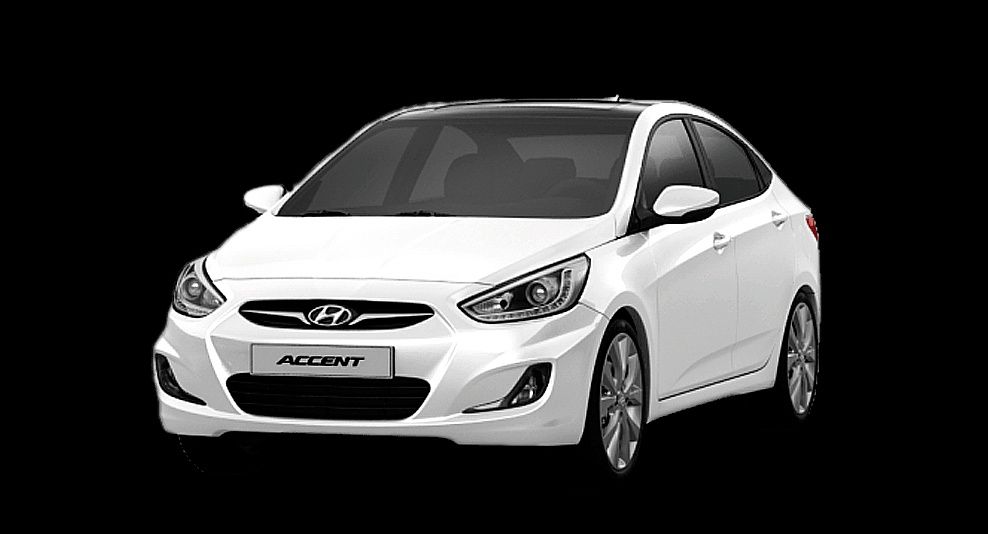 Решетка бампера Хендай Акцент 2011/ Hyundai Accent 2011г