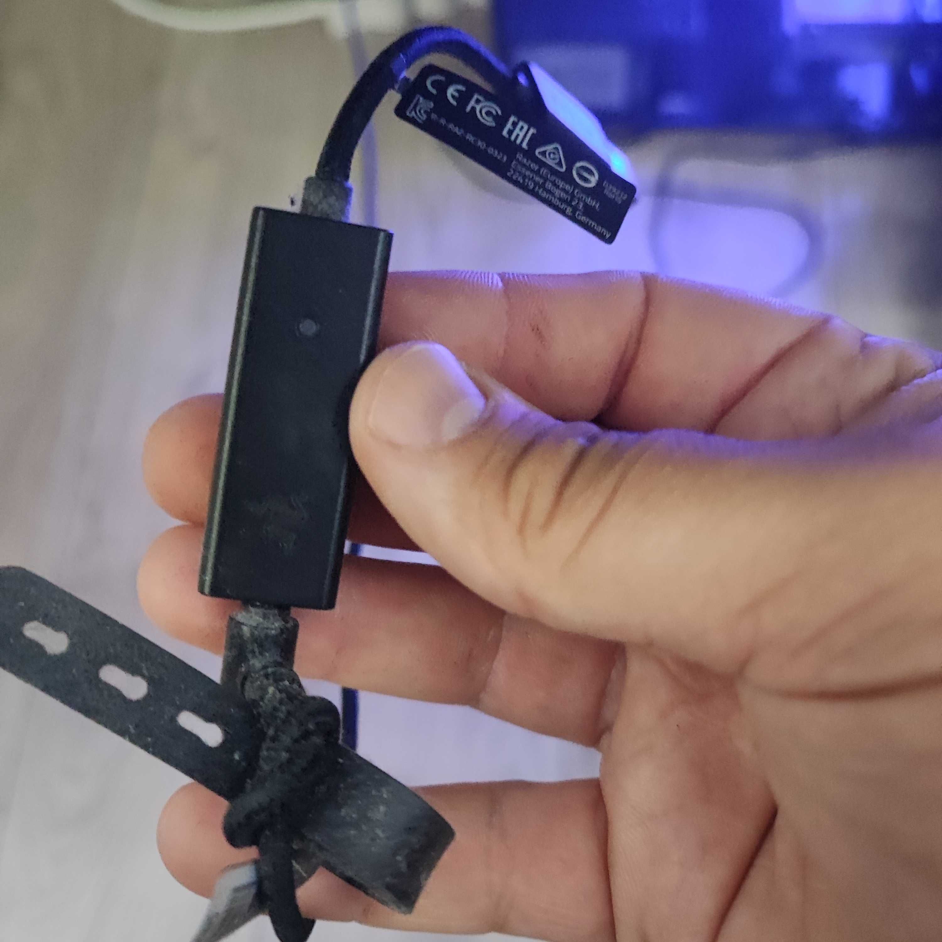 СЛУШАЛКИ Razer BlackShark V2 + usb Sound Card