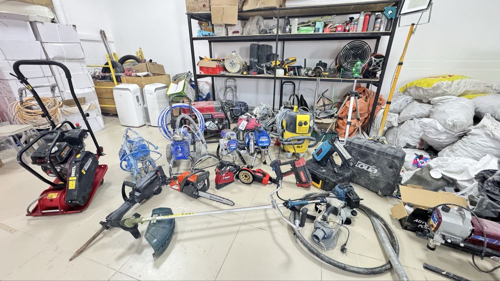 Прокат инструментов, аренда инструментов. Краскопульт, шлифмашины