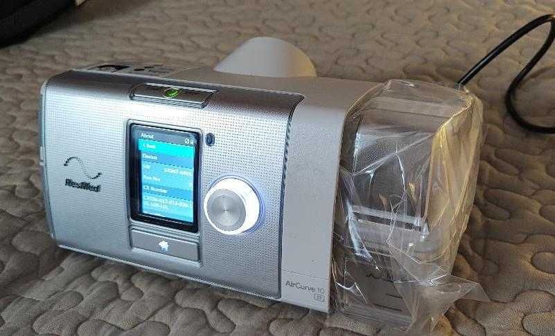 Bipap Resmed Aircurve 10 ST  + Umidificator+furtun+Masca