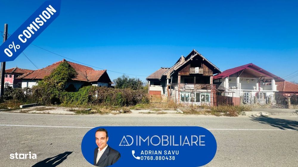 Vânzare teren + 2 case situate în Comuna Telești , Sat Șomănești