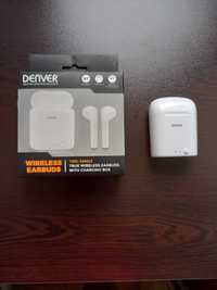 Безжични слушалки Denver - TWE-36MK3 бели