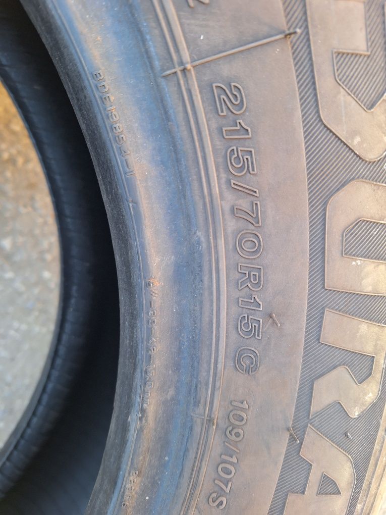 9mm! 215 70 15C Bridgestone duravis