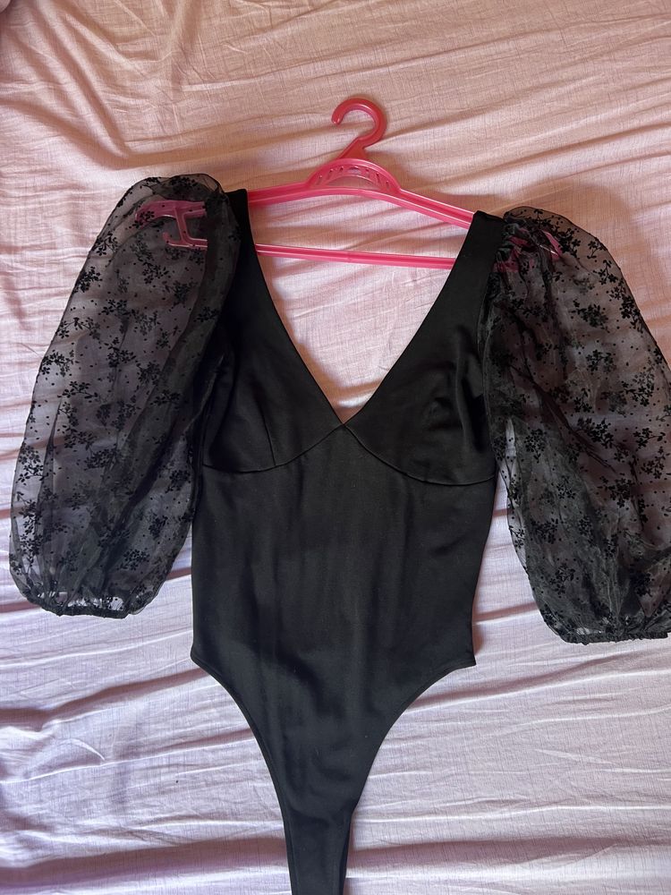 Body negru asos organza S