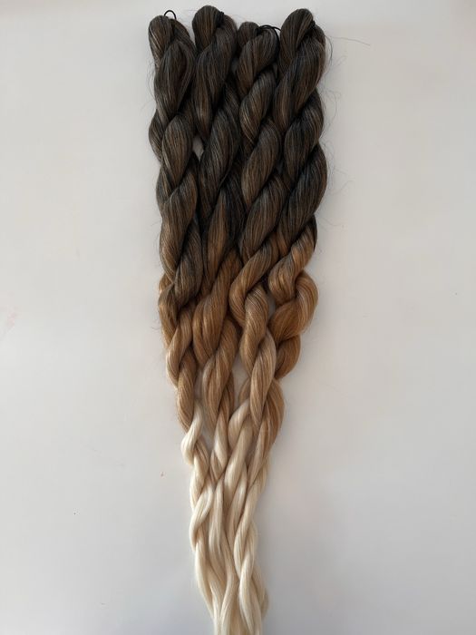 8 бр. Коса за плитки канекалон омбре