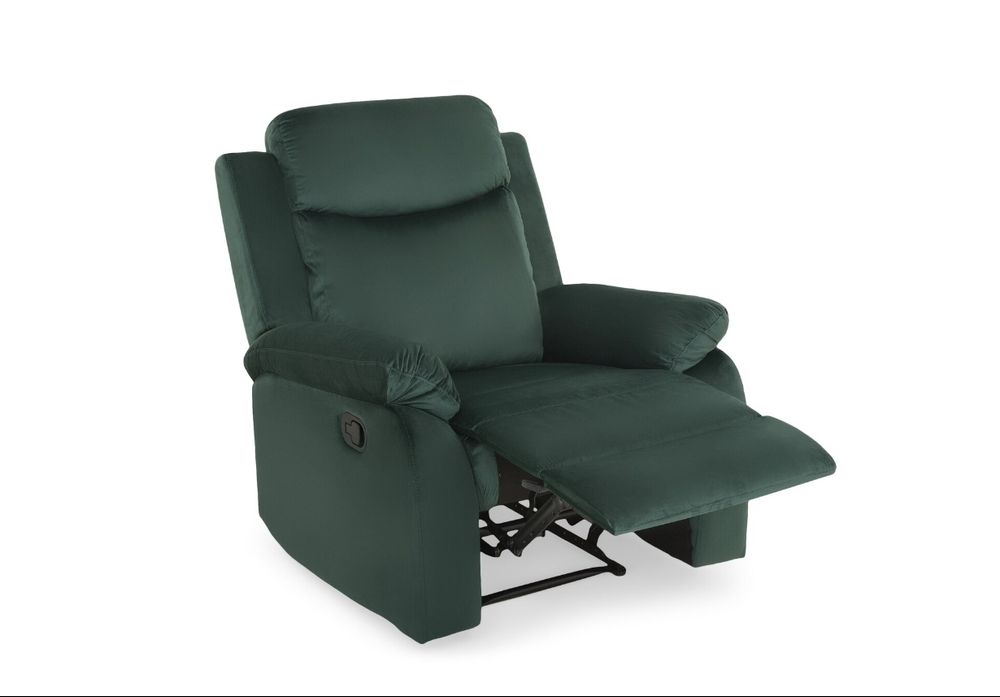 Fotoliu nou Mobexpert cu recliner manual din stofa Louis XL nedesfacut
