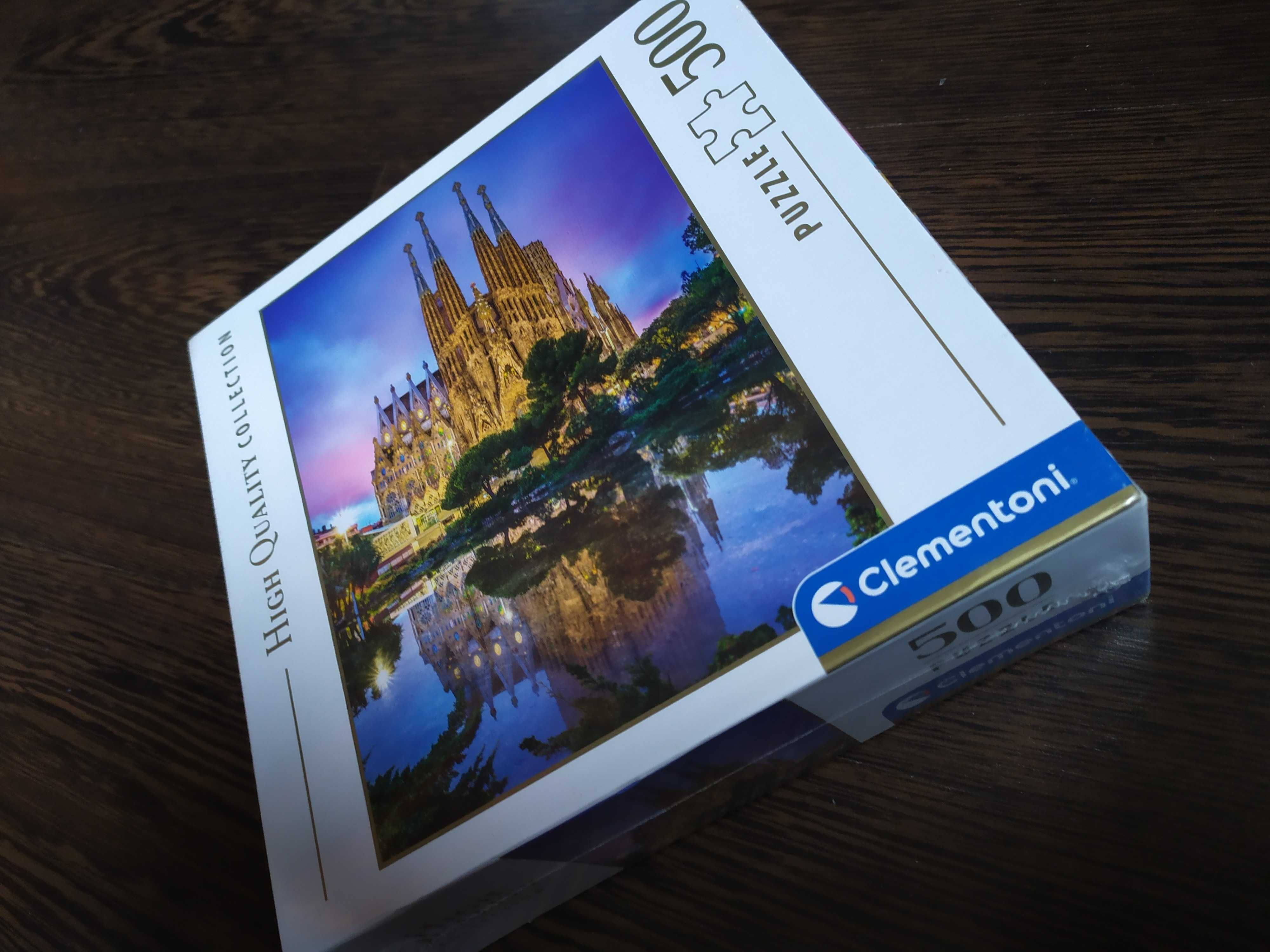 Puzzle 500 piese nou, original Clementoni Sagrada Familia