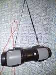Мощная колонка, с микрофоном+USB шнур+AUX
