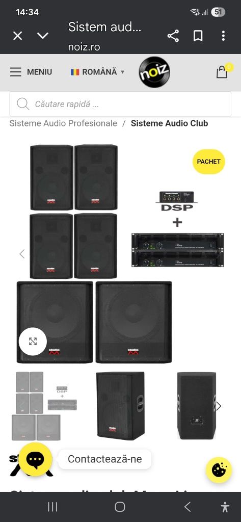 Sistem audio club MEGA LINE