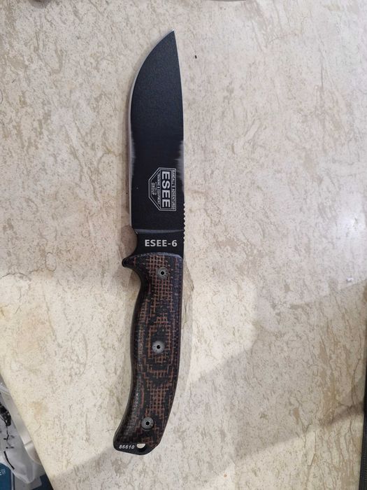 Нож ESEE 6 molle back, the knife connection чирени