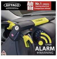 Artago 870 Steering Wheel Lock with Alarm