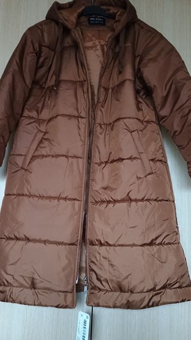 Ново с етикета  Кафяво зимно яке