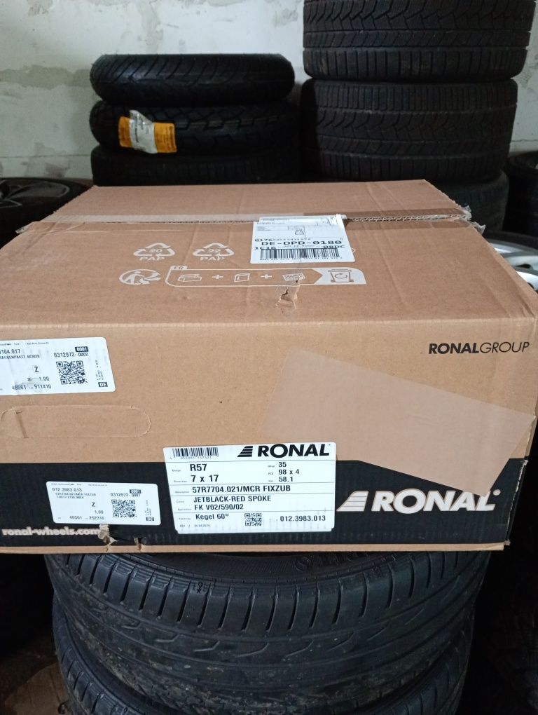 FIAT PUNTO RONAL R57 нови джанти със летни гуми 205/40/17 ЕТ35 4х98 цо