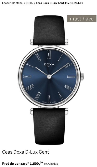 Ceas Doxa D Lux Gent