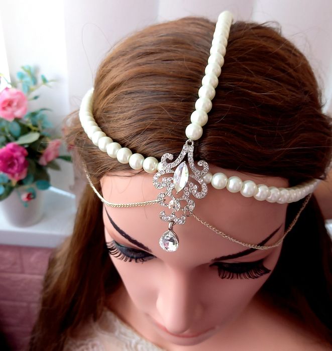 Bijuterii nunta accesorii mireasa diadema perle