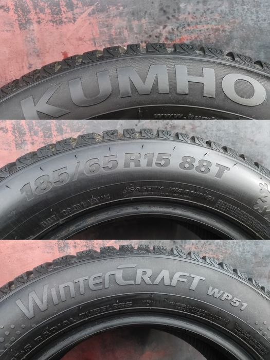 4бр. зимни гуми 185/65/15 Kumho Winter Craft 
dot22