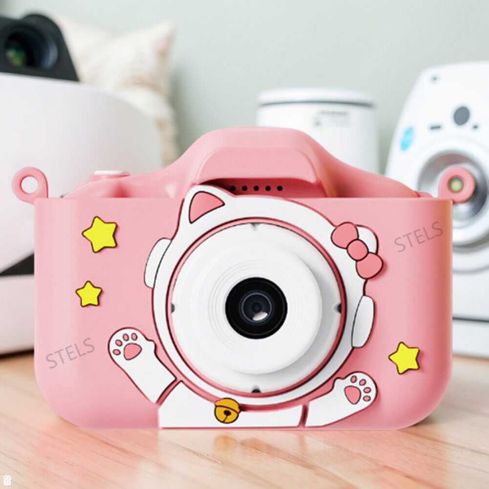 Детски фотоапарат STELS X300 + 16GB карта, Селфи, Full HD, Игри