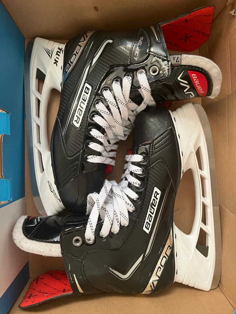 Коньки хоккейные bauer vapor select 2021 + ccm чехлы новые