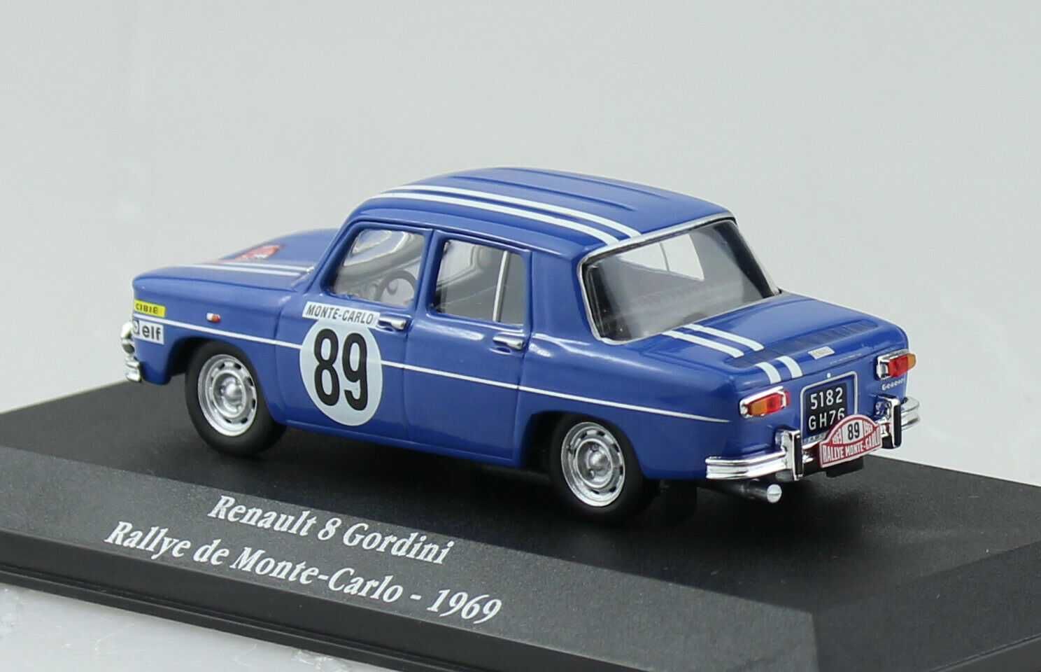 Macheta RENAULT 8 GORDINI RALLYE de MONTE CARLO 1969 - Atlas, 1/43.