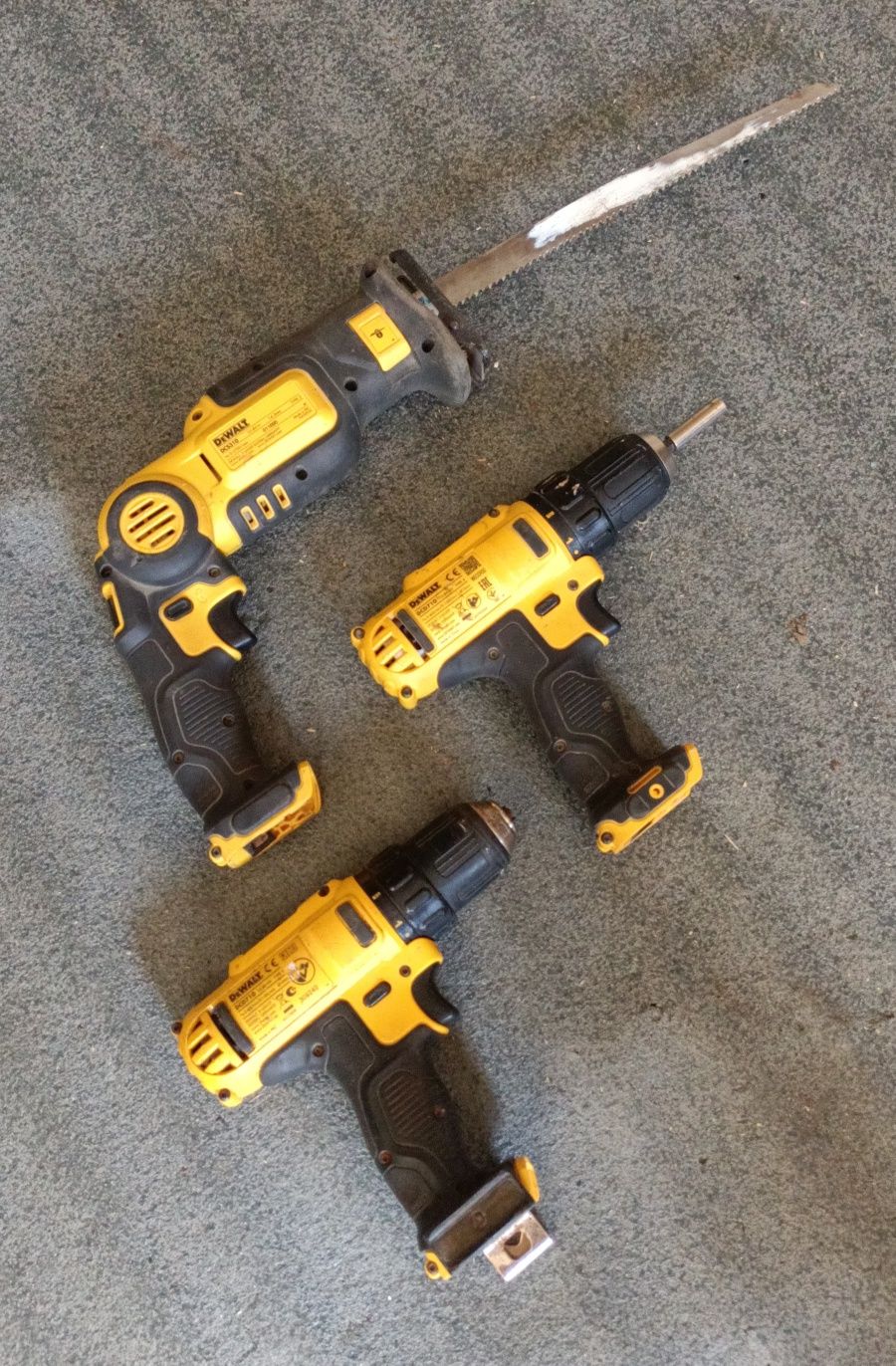 Fierastrau sabie si filetanta Dewalt 10,8 si 12 V.Dcd710,Dcs310