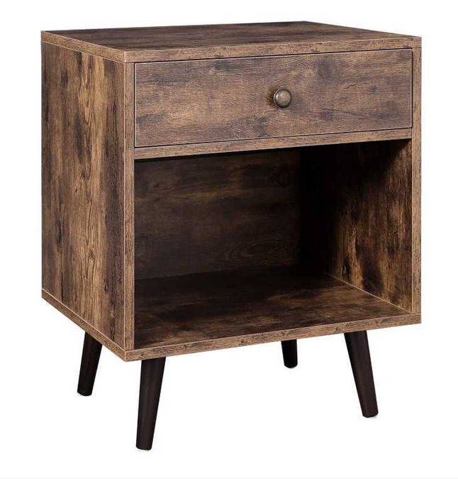 Noptiera cu sertar VASAGLE,50 x 40 x 58 cm​​​​​​​, Maro