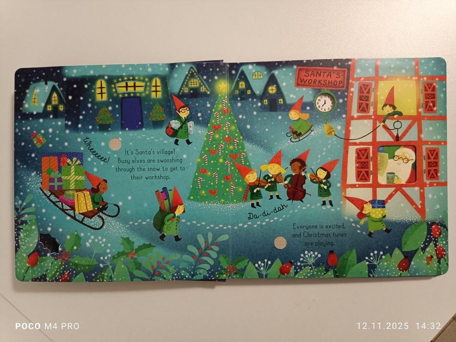 Usborne cu sunete Santa Sound Book noua