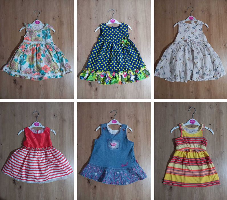 Луксозни маркови детски рокли 12-18м. 80-86см.