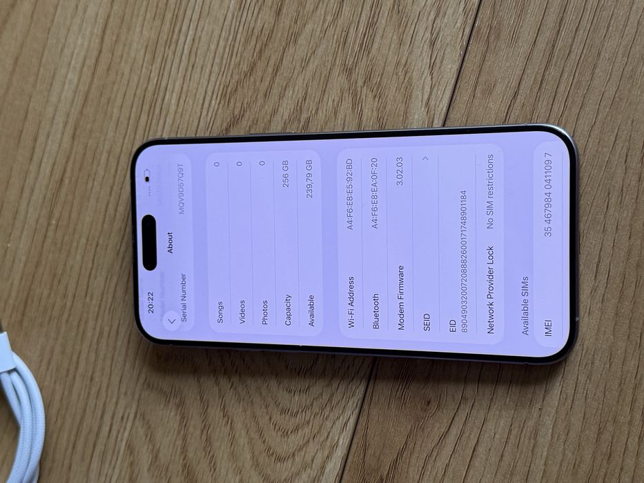 Бартер iPhone 15 Pro max 256gb 92% natural