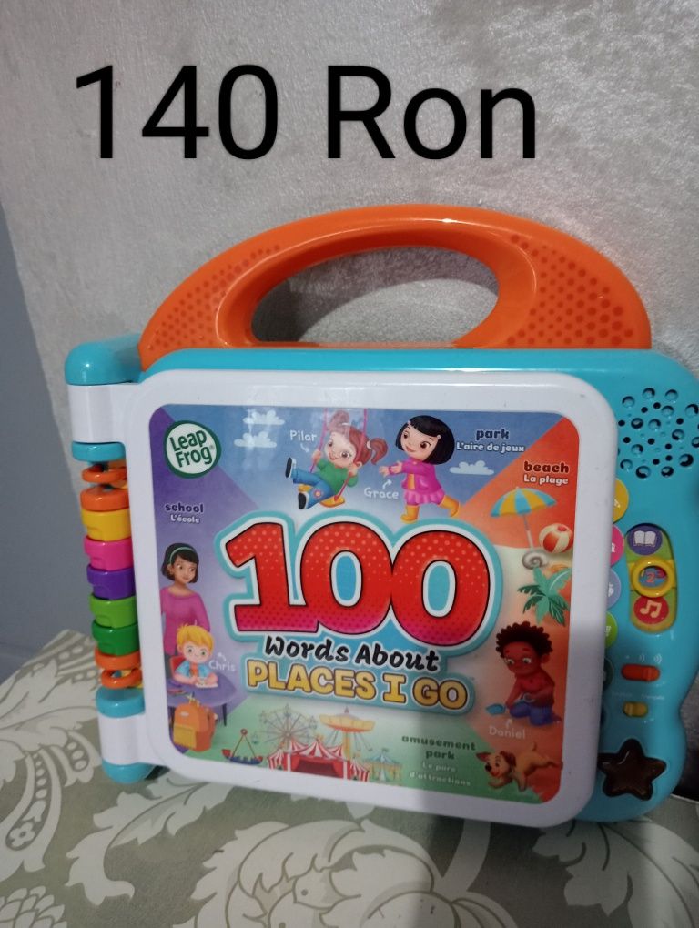 Leapfrog carte interactivă cu 100 de cuvinte interesante loc de joacă