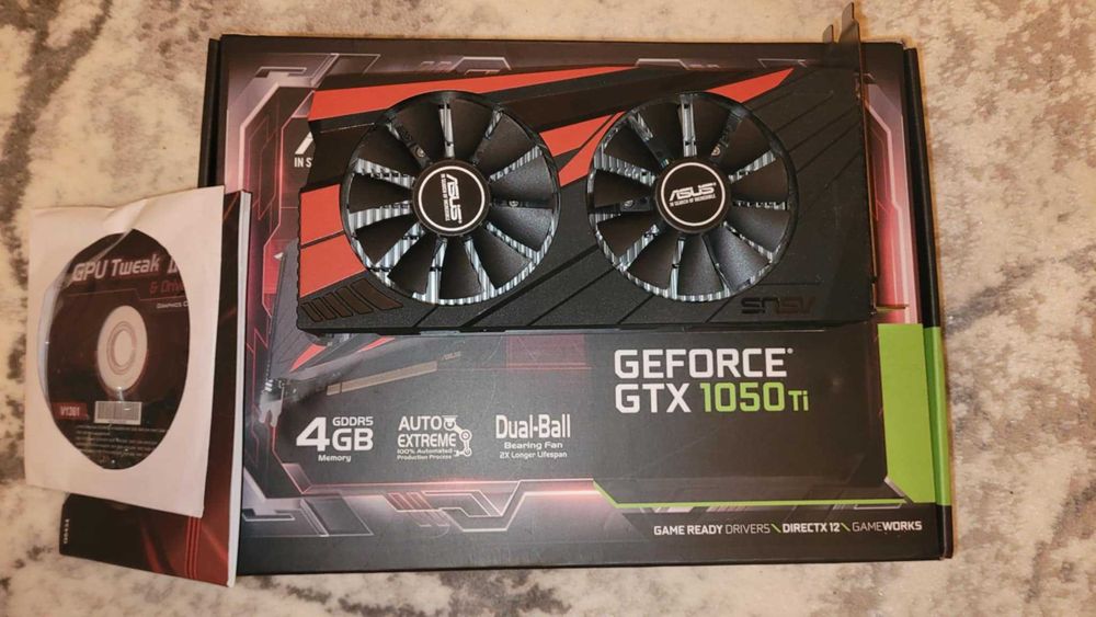 Placă video GTX 1050 Ti + Sursă 550W – 500 lei (pachet complet)