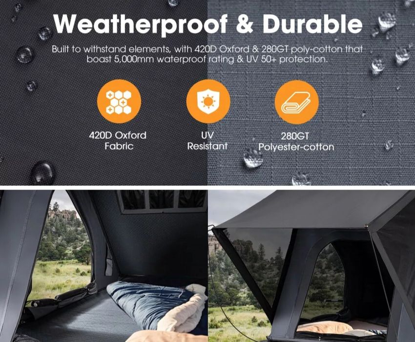 Cort auto plafon NOU OFERTA 2-3 persoane cort prindere portbagaj overl