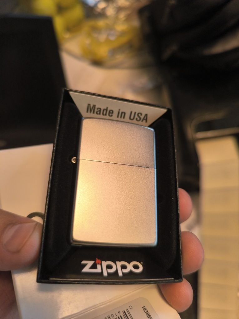 Zippo зажигалка метал глянец