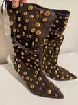 Botine piele intoarsa zara