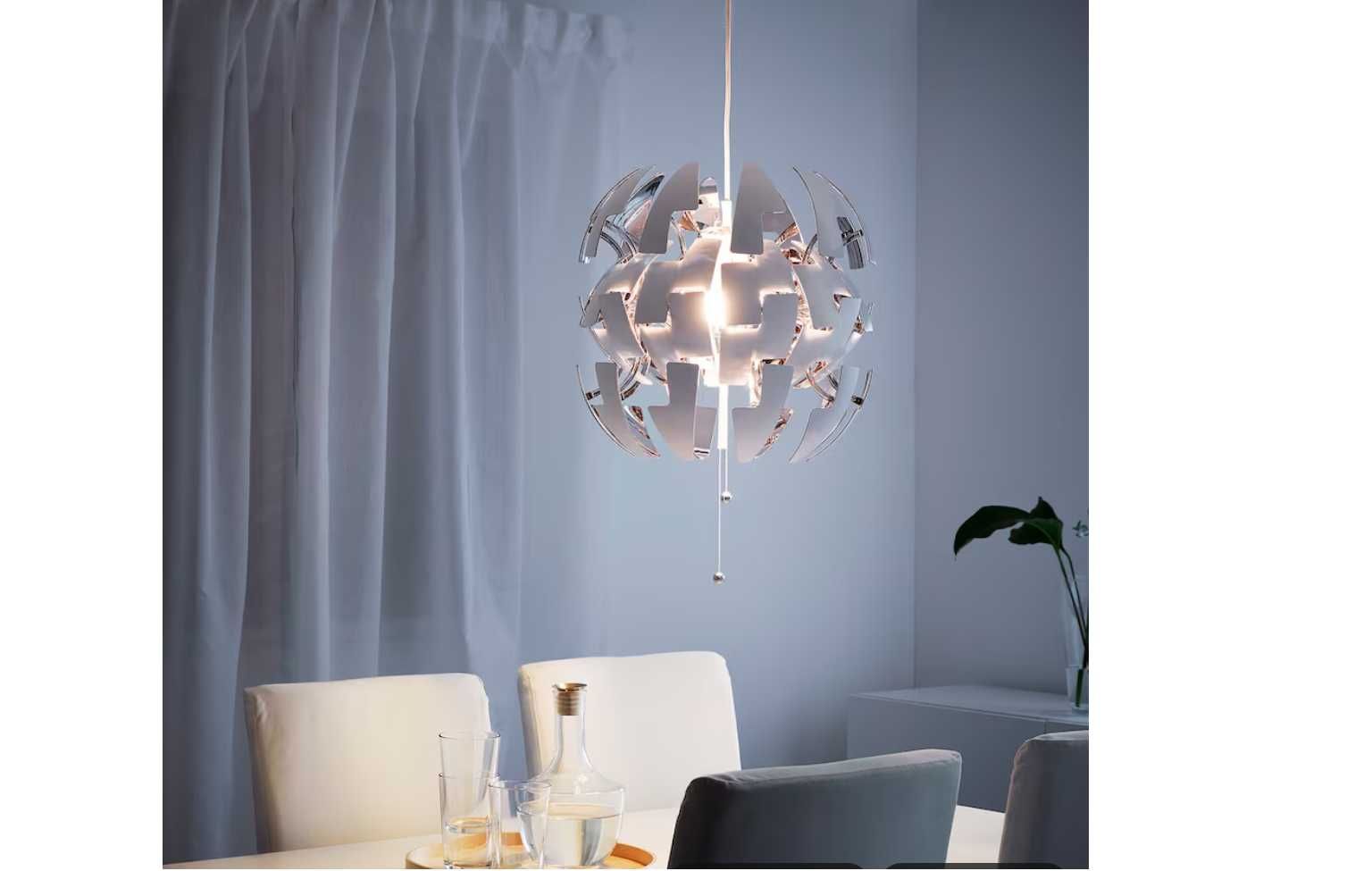 Lustra IKEA in forma de glob ALBA, extensibila