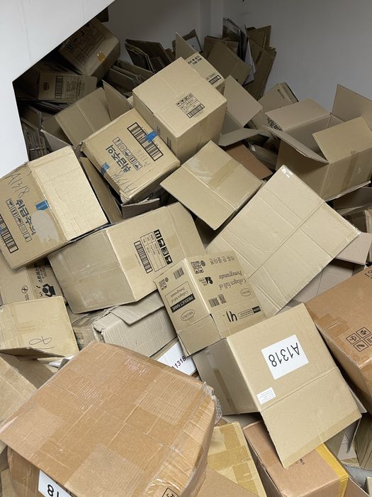 Коробки разных размеров и плотности